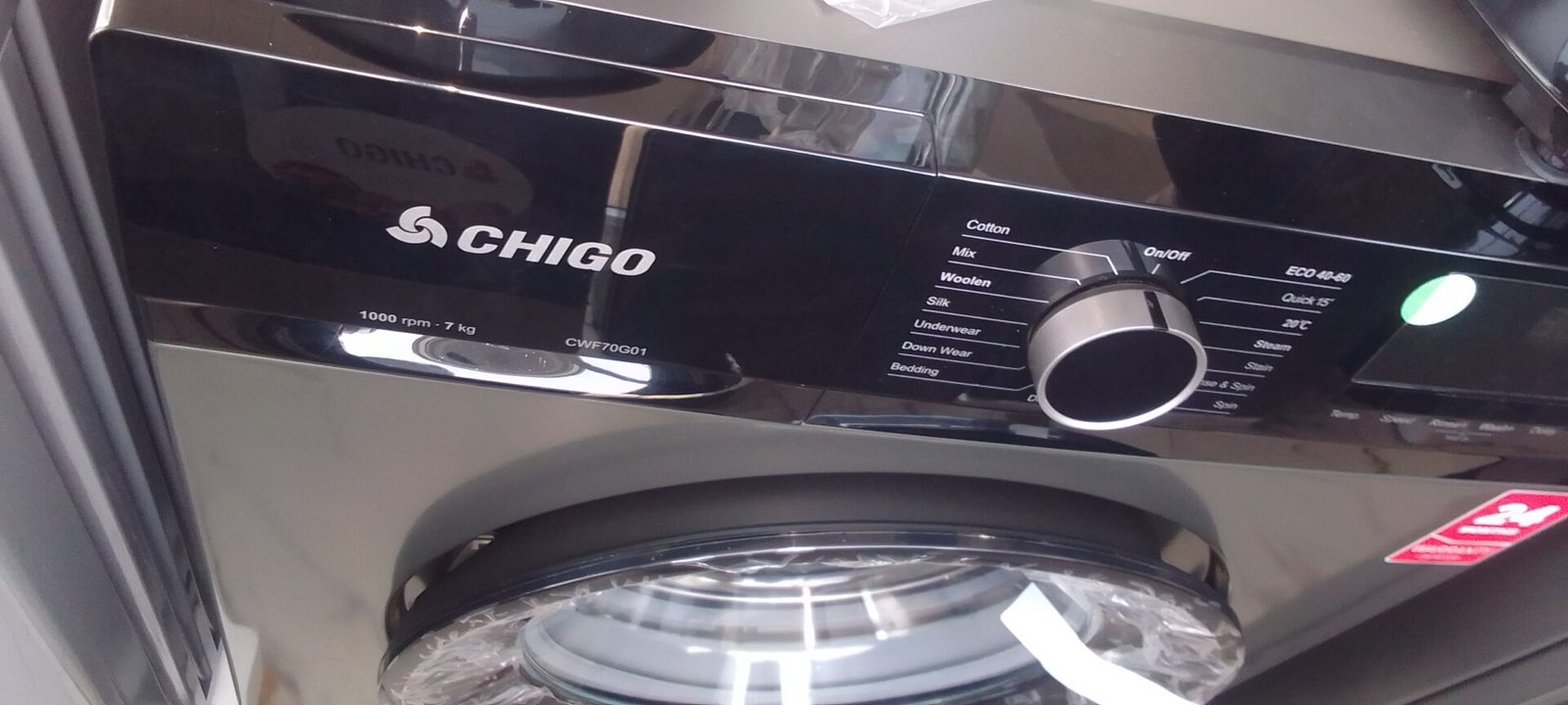 Chigo WM-CWF70G01 7kg Front Load Fully Automatic Washing Machine full Auto - Image 3