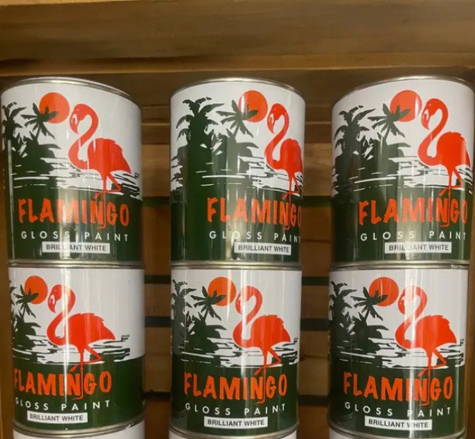 Flamingo Gloss Paint 4 litres